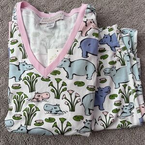 TBBC Bal Harbour Hippos Ladies Lounger NWT